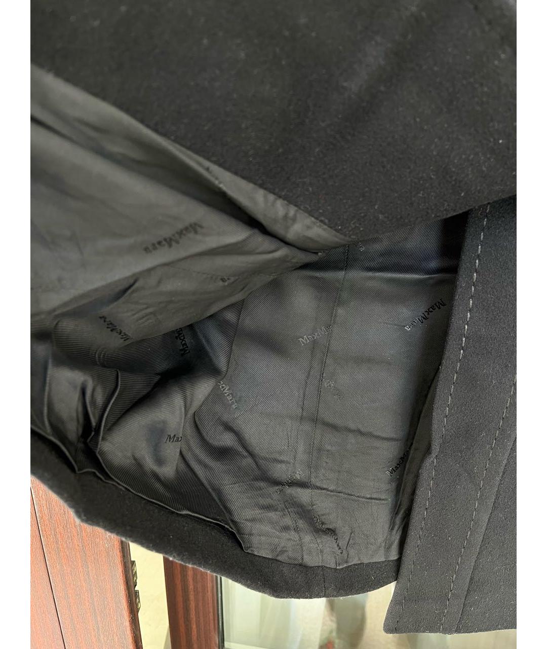 MAX MARA Черное шерстяное пальто, фото 7