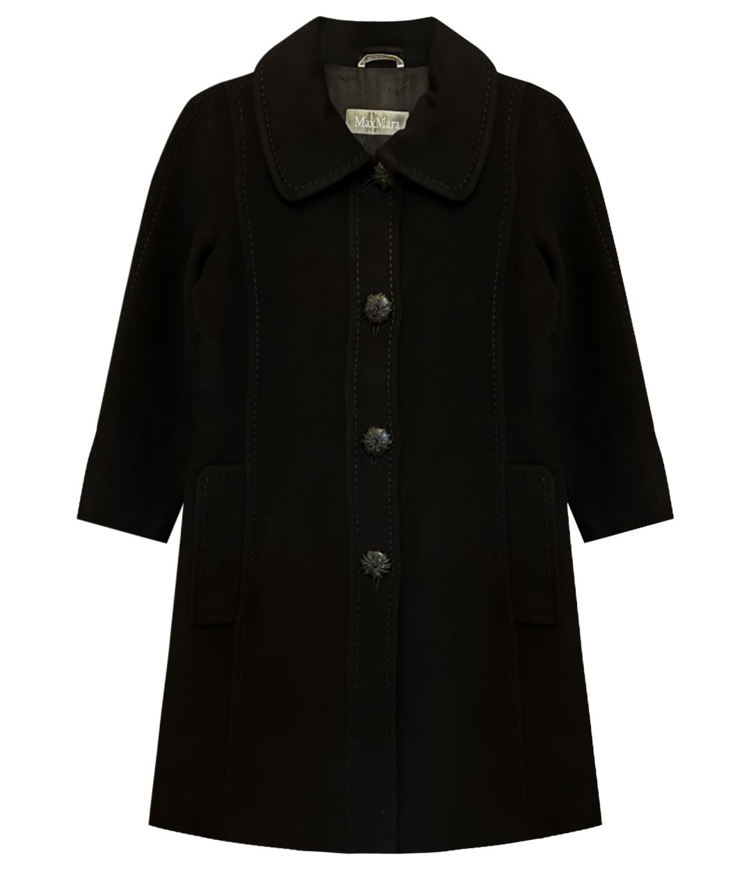 MAX MARA Черное шерстяное пальто, фото 1