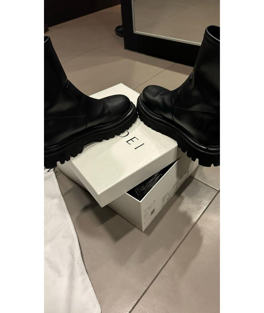 CASADEI Черные кожаные ботинки, фото 5