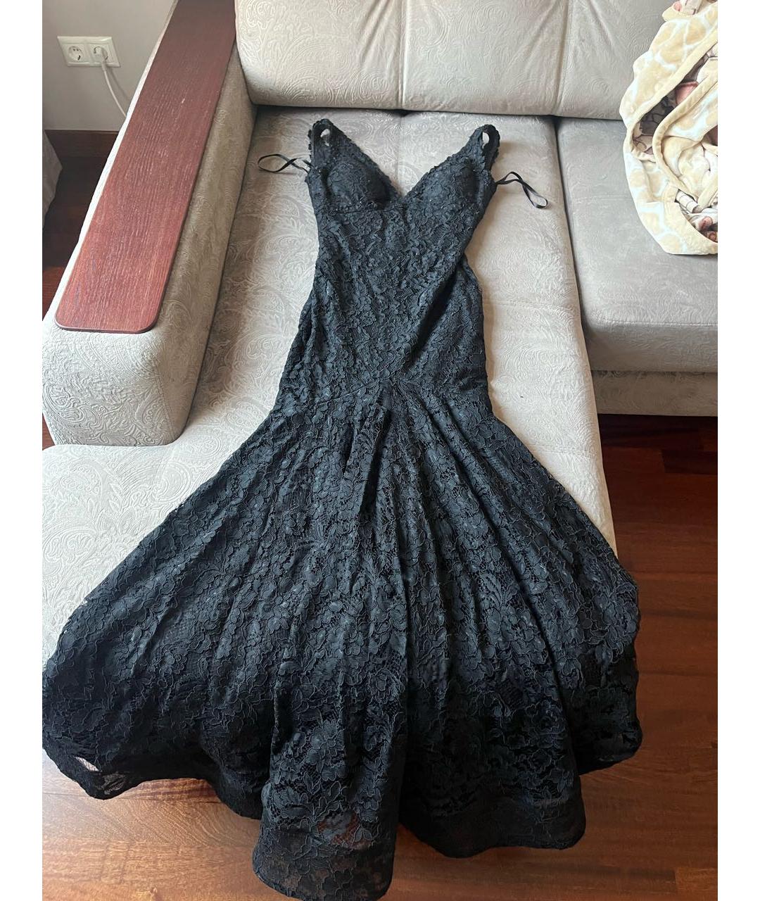 JOVANI Черное кружевное вечернее платье, фото 6