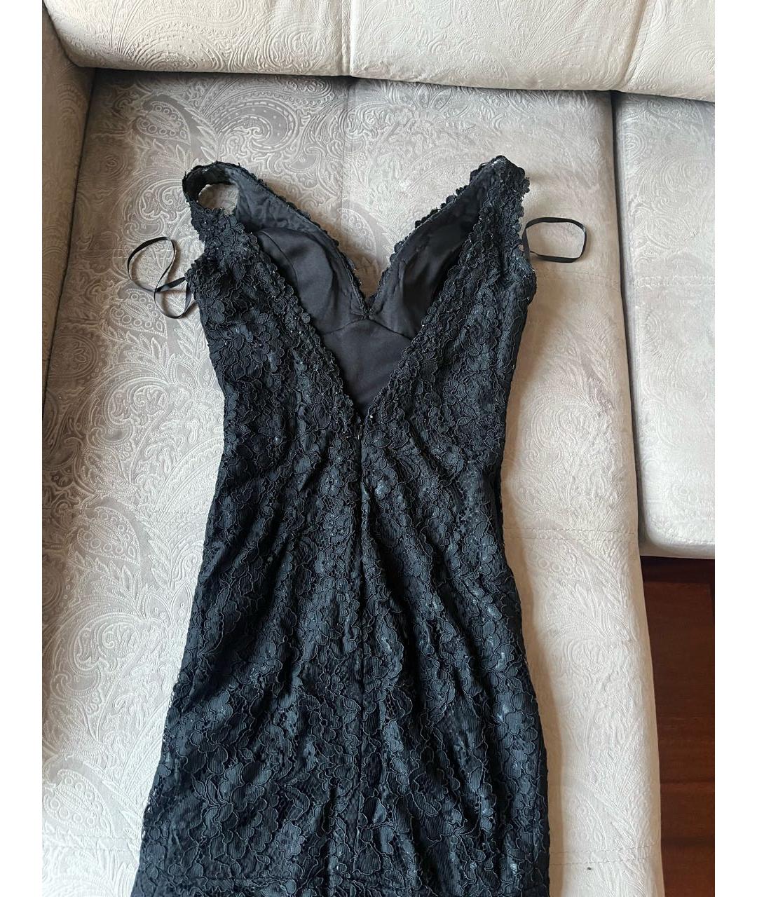 JOVANI Черное кружевное вечернее платье, фото 2