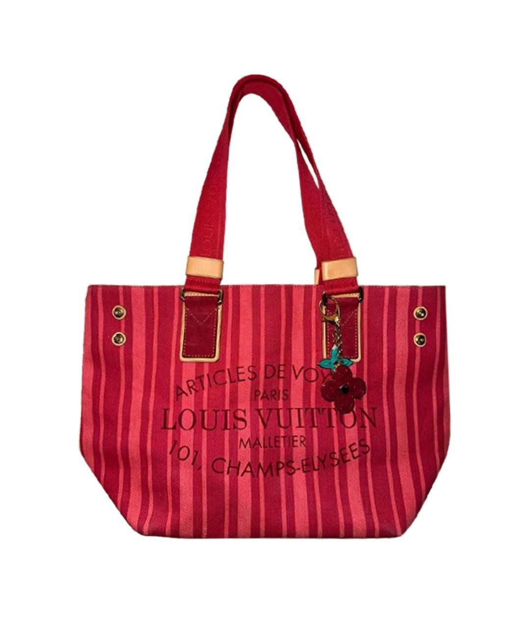 LOUIS VUITTON Красная сумка тоут, фото 1