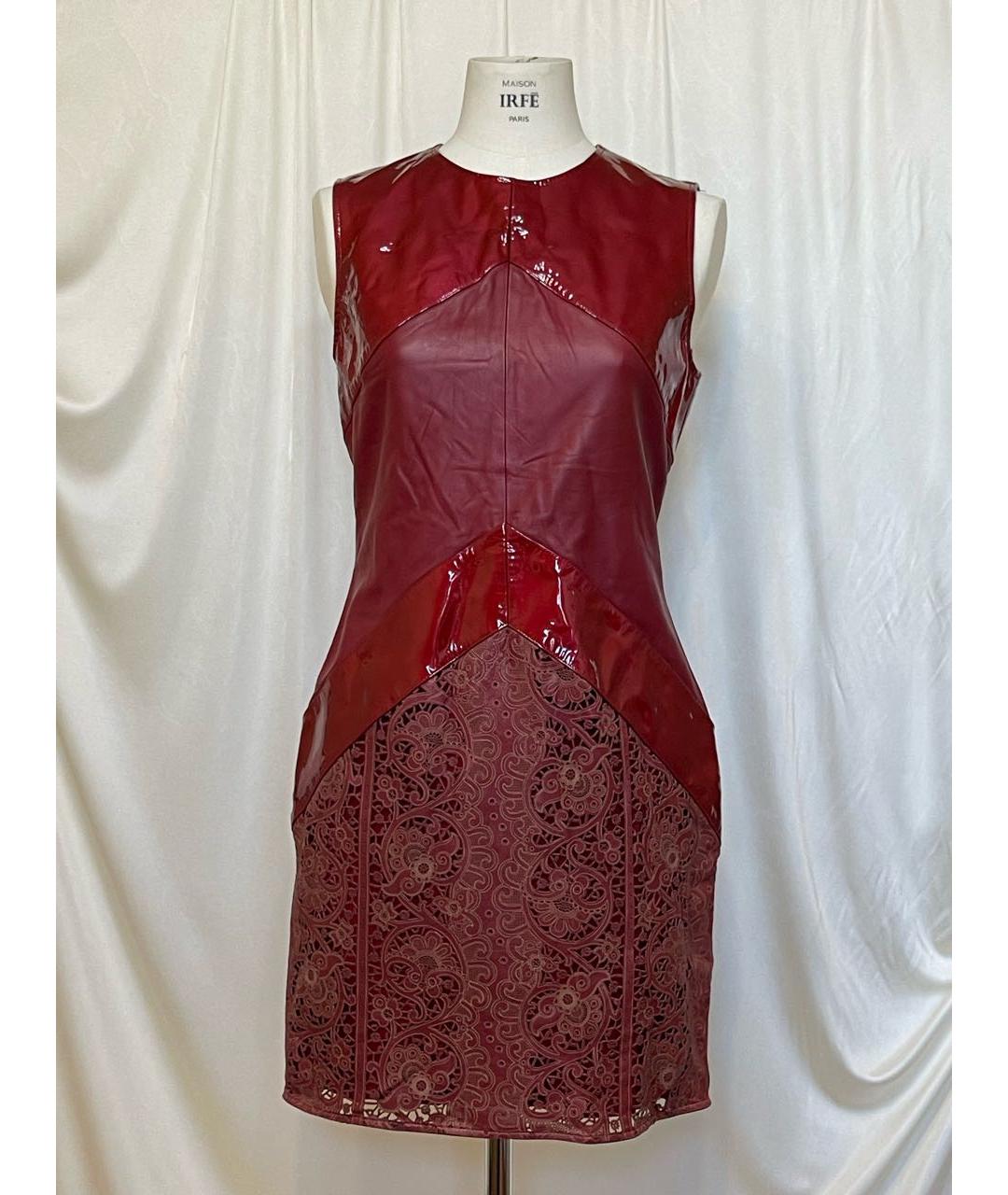 IRFE Красное вискозное коктейльное платье, фото 8