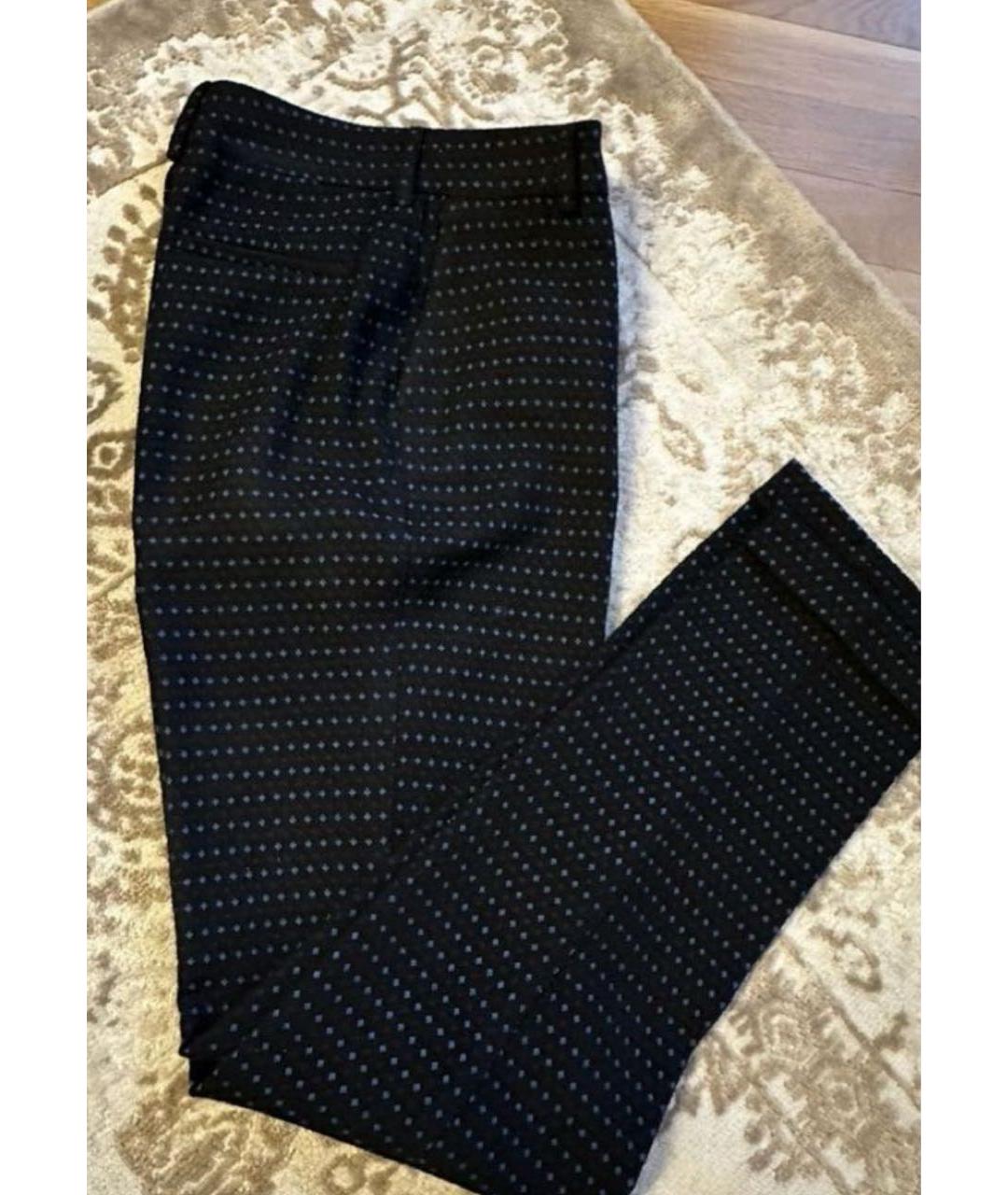 P.A.R.O.S.H. Черные вискозные прямые брюки, фото 2