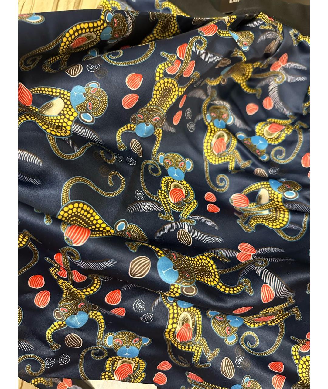 MARKUS LUPFER Темно-синяя полиэстеровая юбка мини, фото 3