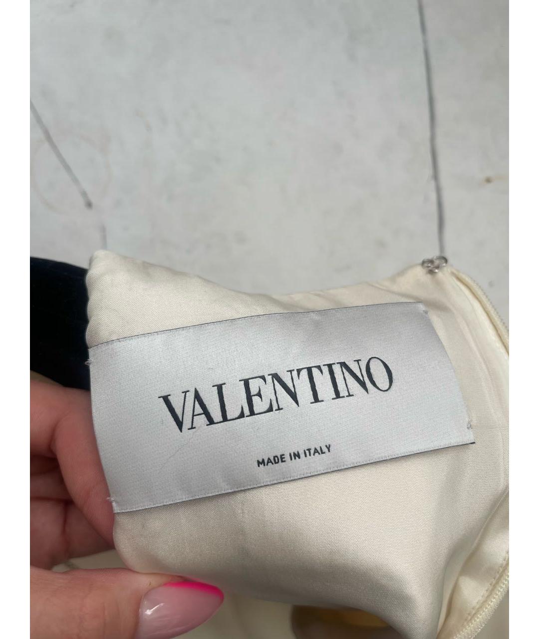 VALENTINO Бежевое шерстяное вечернее платье, фото 4