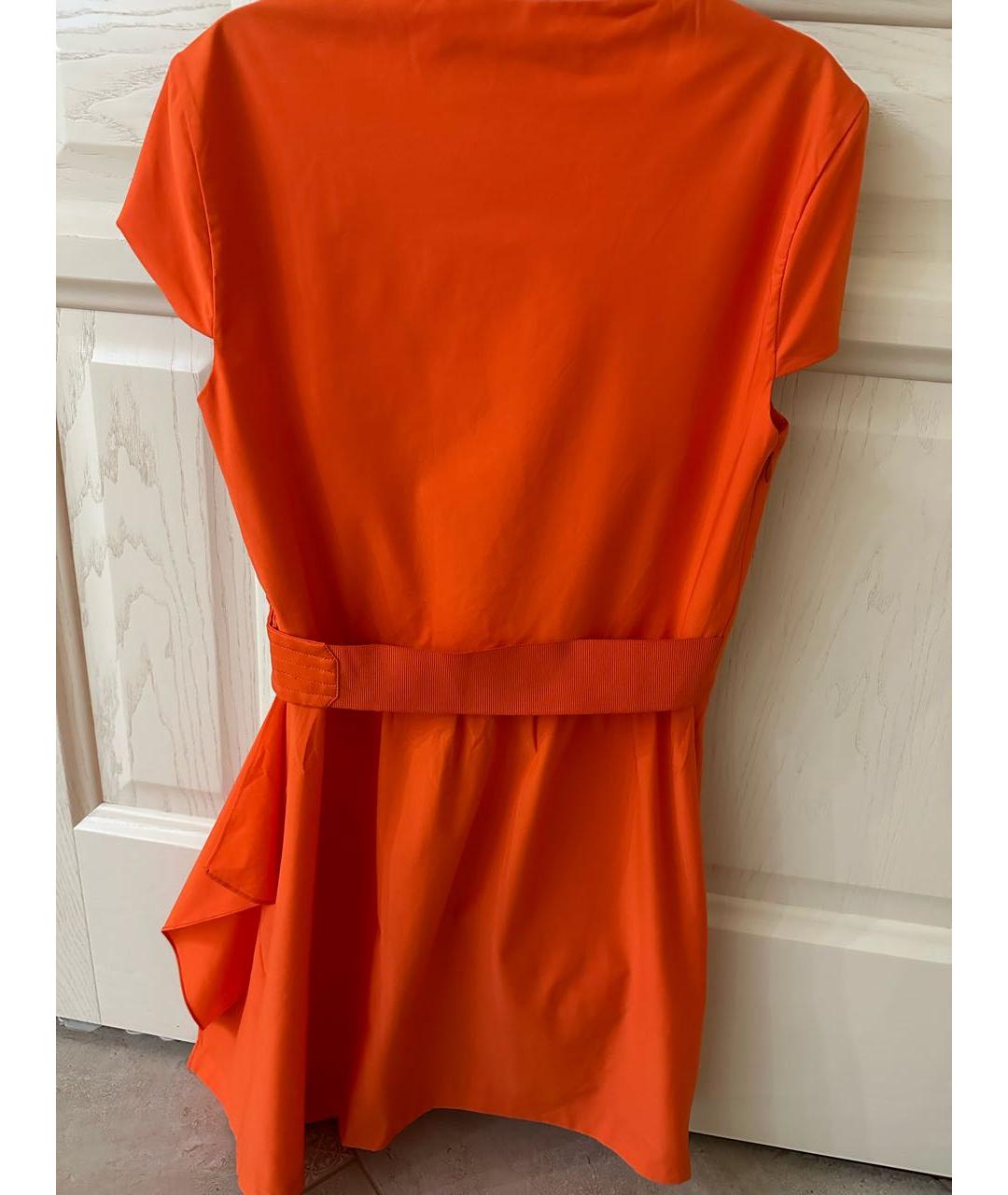 DIANE VON FURSTENBERG Оранжевое полиамидовое повседневное платье, фото 2