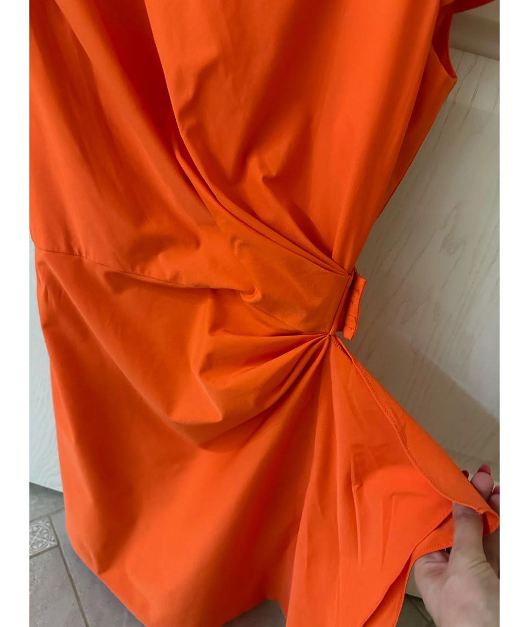 DIANE VON FURSTENBERG Оранжевое полиамидовое повседневное платье, фото 3