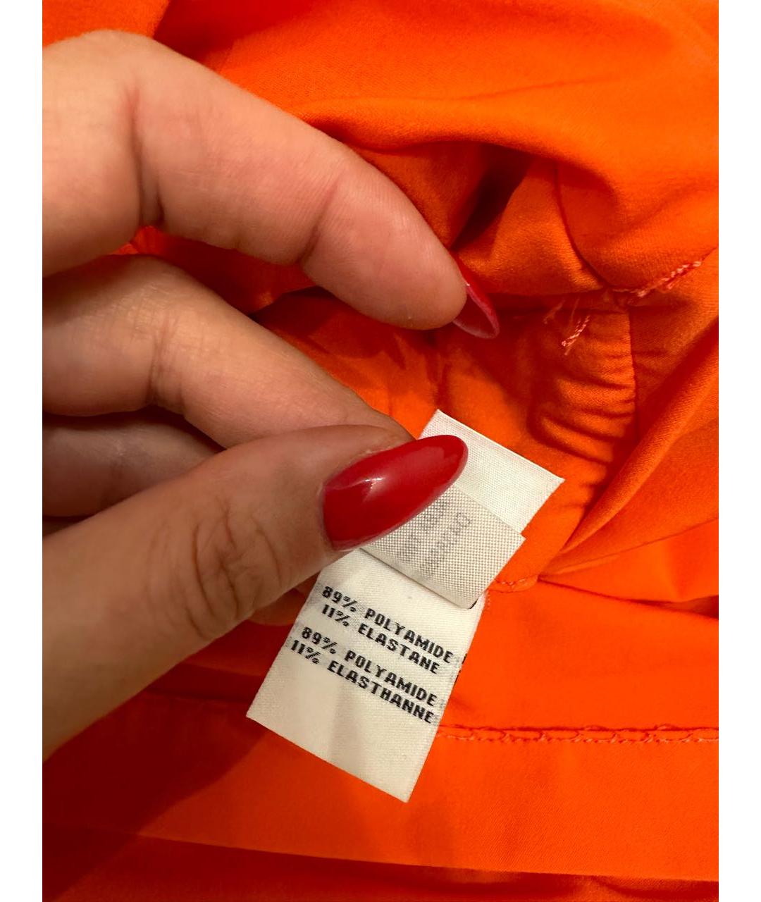 DIANE VON FURSTENBERG Оранжевое полиамидовое повседневное платье, фото 8