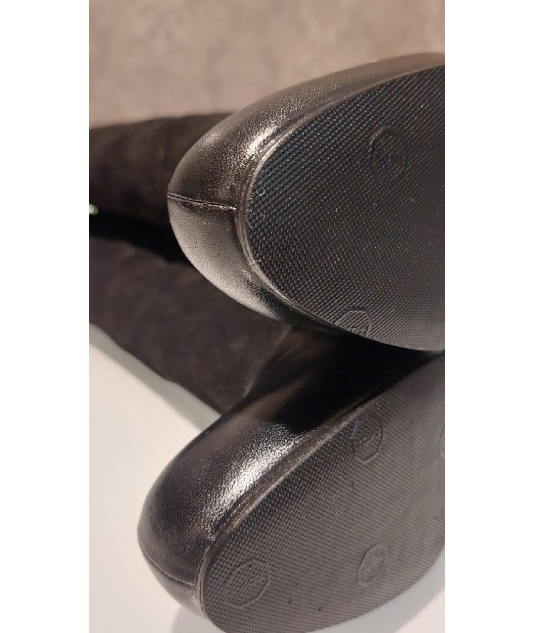 BALLY Черные замшевые сапоги, фото 7