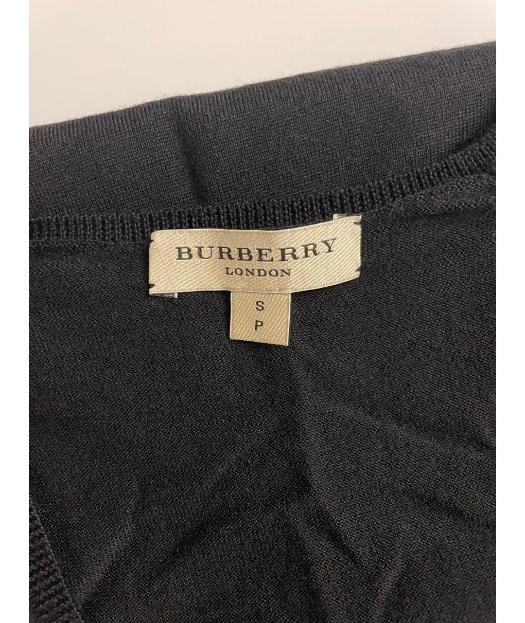 BURBERRY Черный шерстяной джемпер / свитер, фото 6