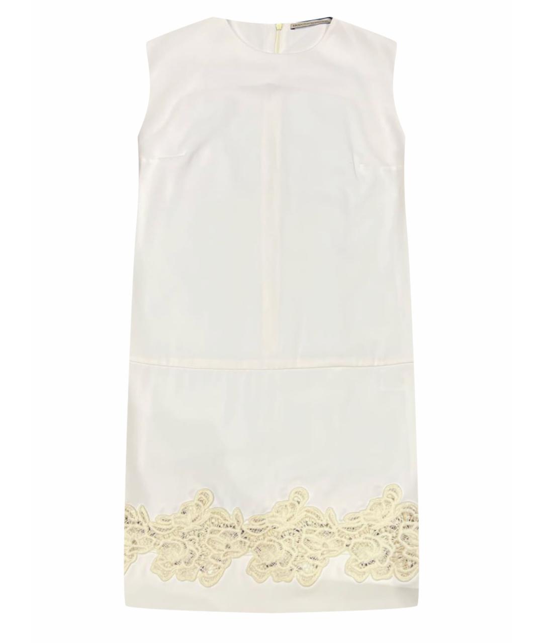 ERMANNO SCERVINO Белое полиэстеровое коктейльное платье, фото 1