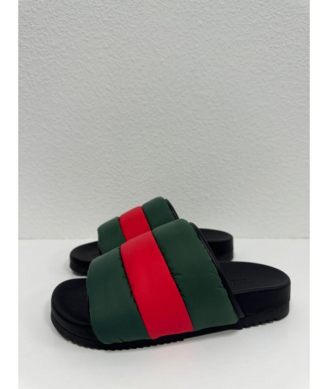 GUCCI Зеленые шлепанцы, фото 9
