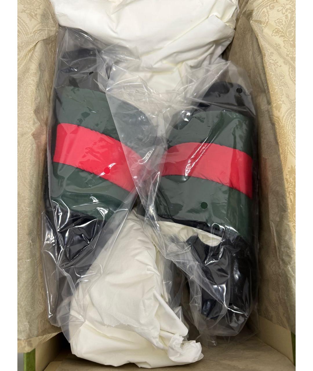 GUCCI Зеленые шлепанцы, фото 5