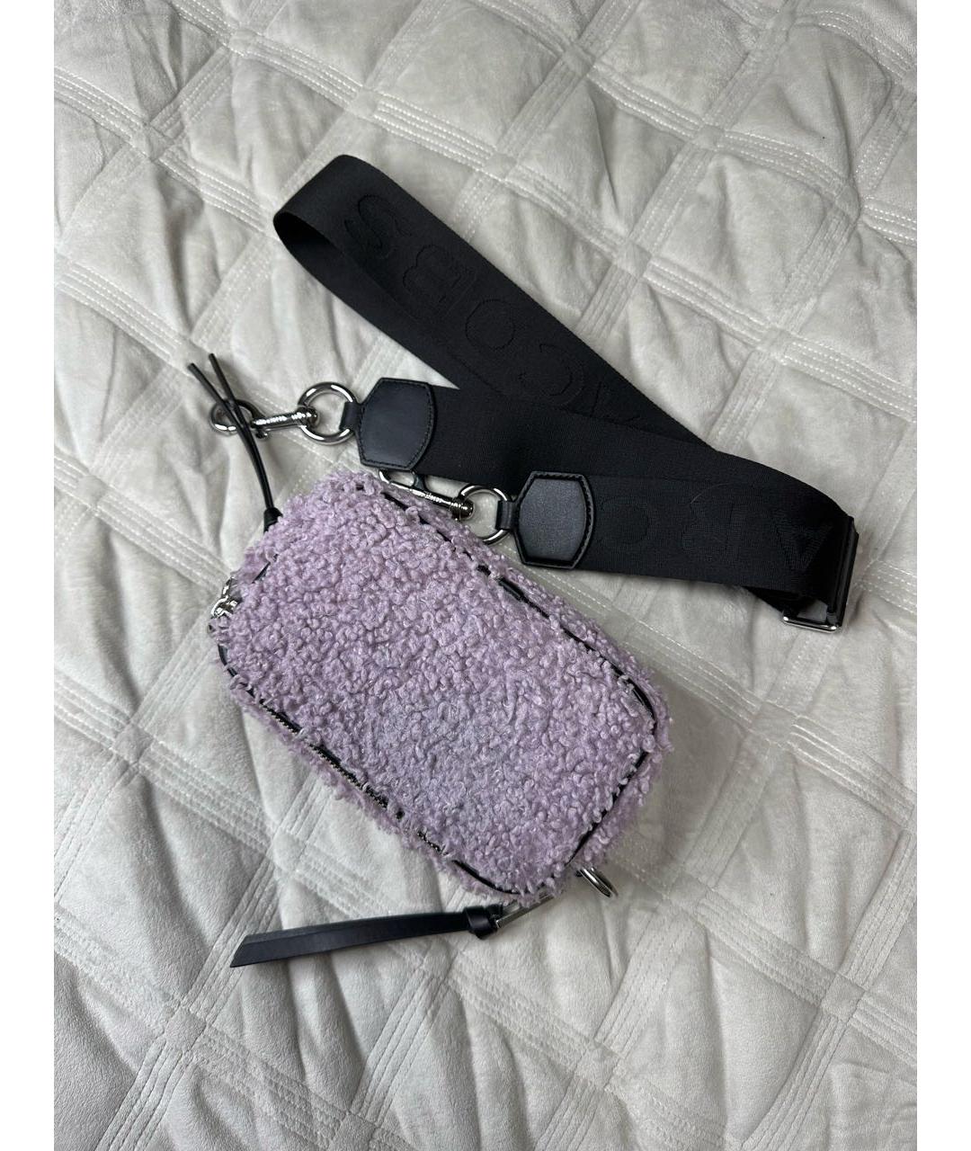 MARC JACOBS Фиолетовая меховая сумка через плечо, фото 5