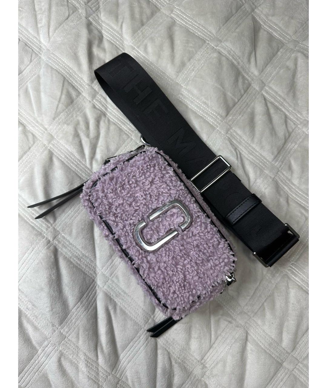 MARC JACOBS Фиолетовая меховая сумка через плечо, фото 3