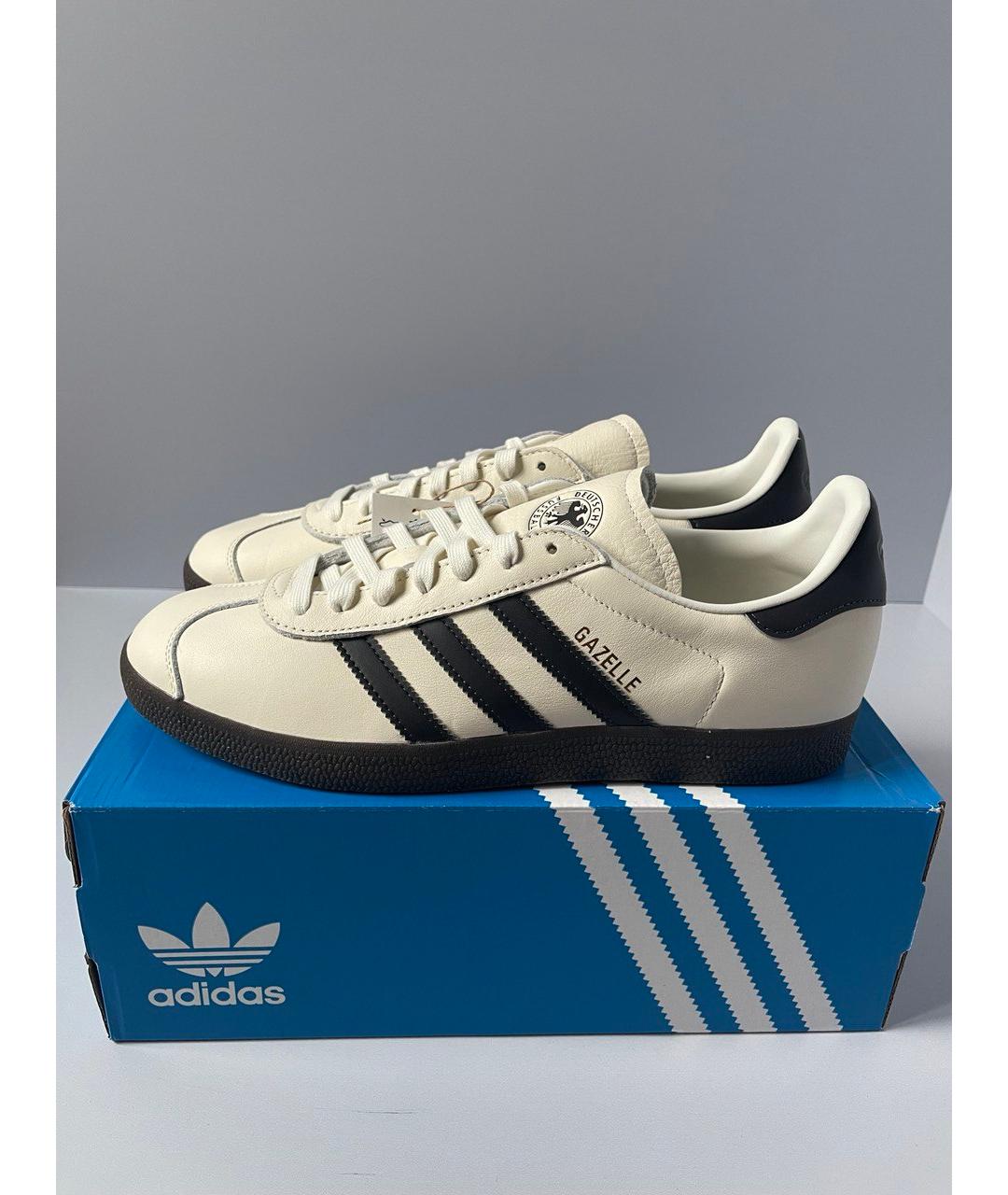 ADIDAS Белые кожаные низкие кроссовки / кеды, фото 6