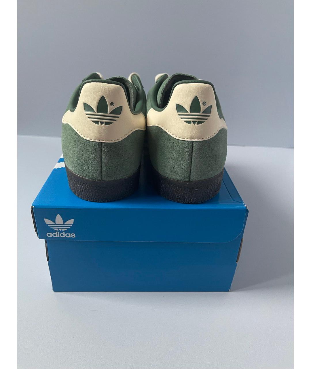 ADIDAS Зеленые замшевые низкие кроссовки / кеды, фото 9