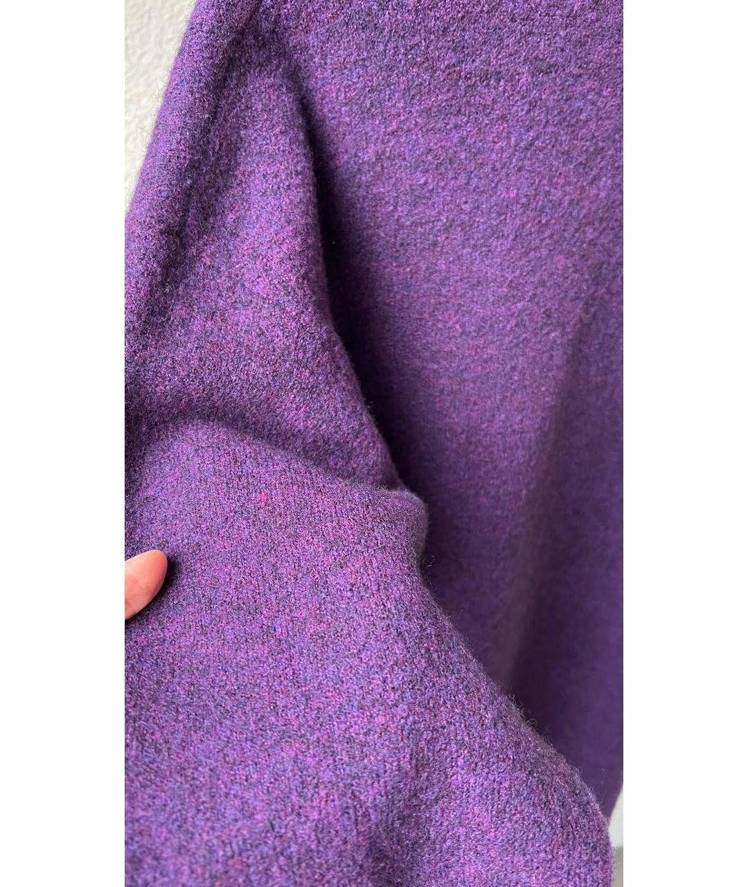 BALENCIAGA Фиолетовый хлопковый джемпер / свитер, фото 4