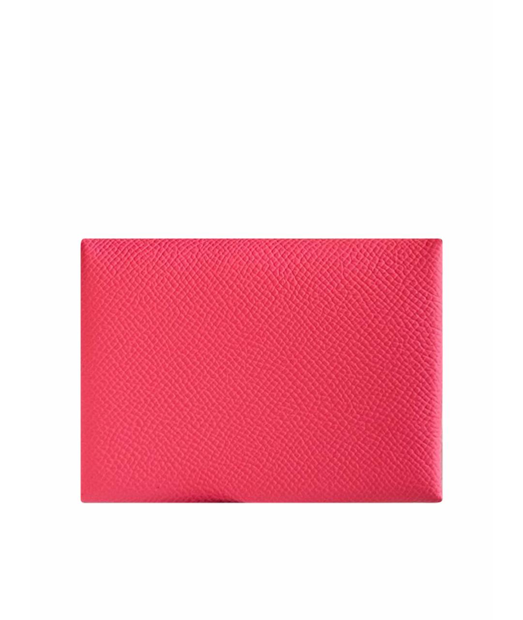 HERMES PRE-OWNED Розовый кожаный кардхолдер, фото 1