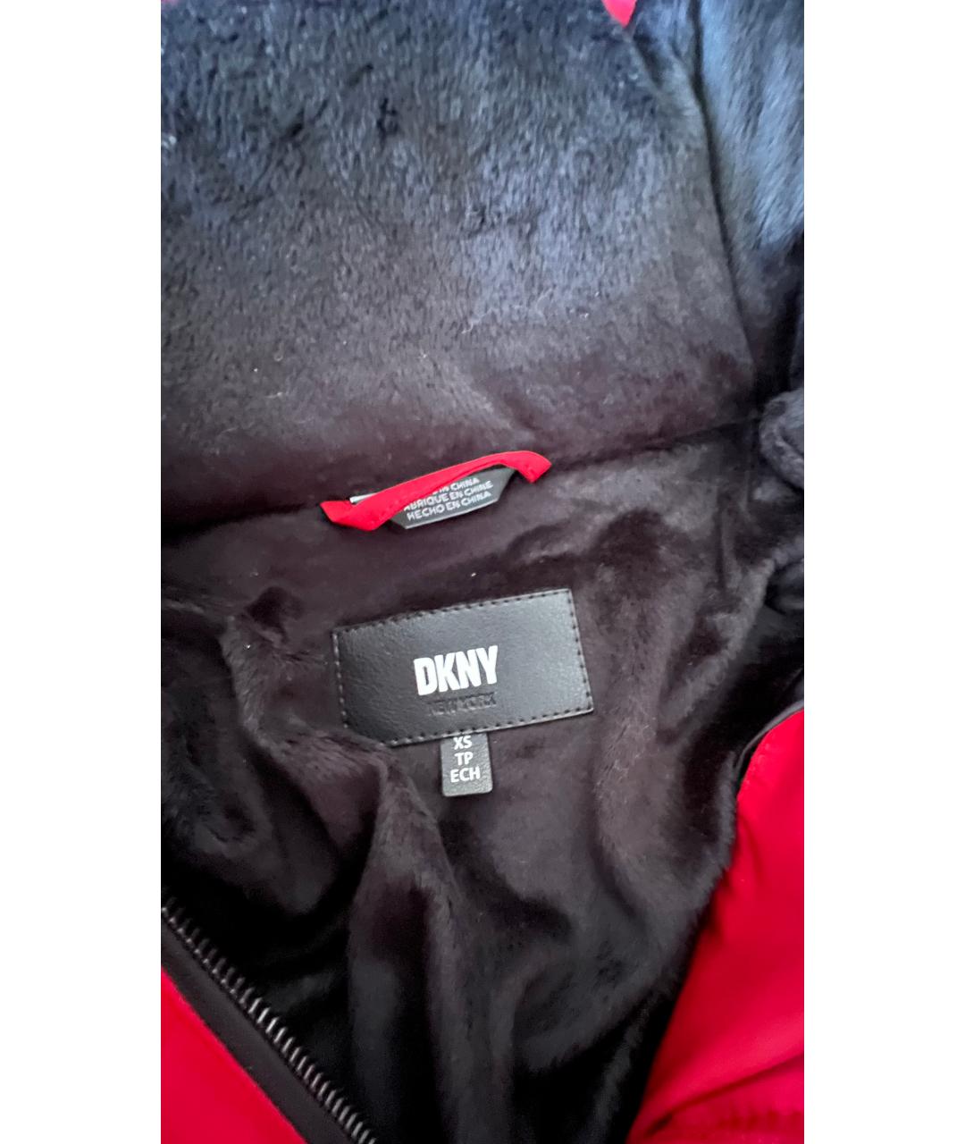 DKNY Красное полиэстеровое пальто, фото 4