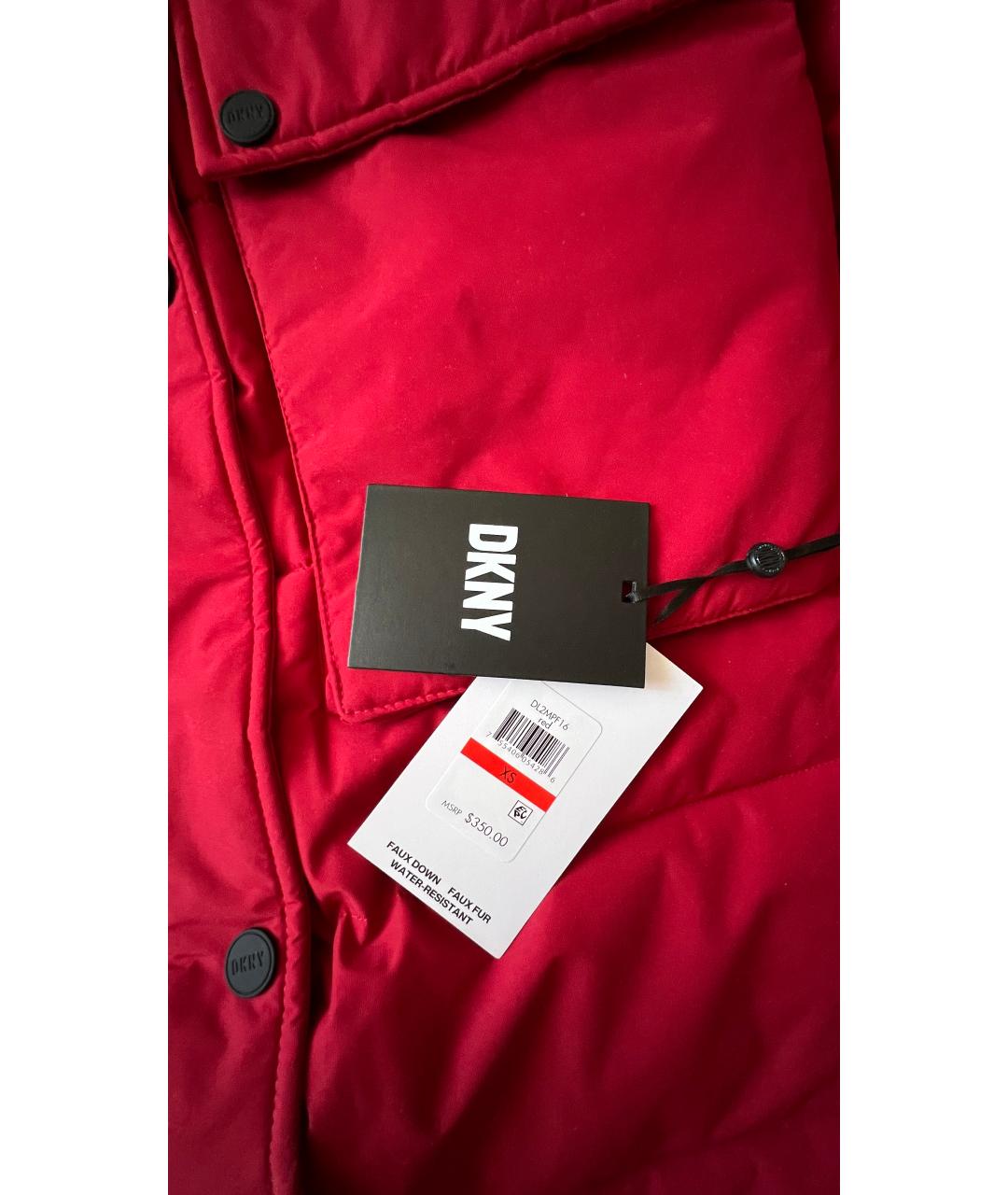 DKNY Красное полиэстеровое пальто, фото 2