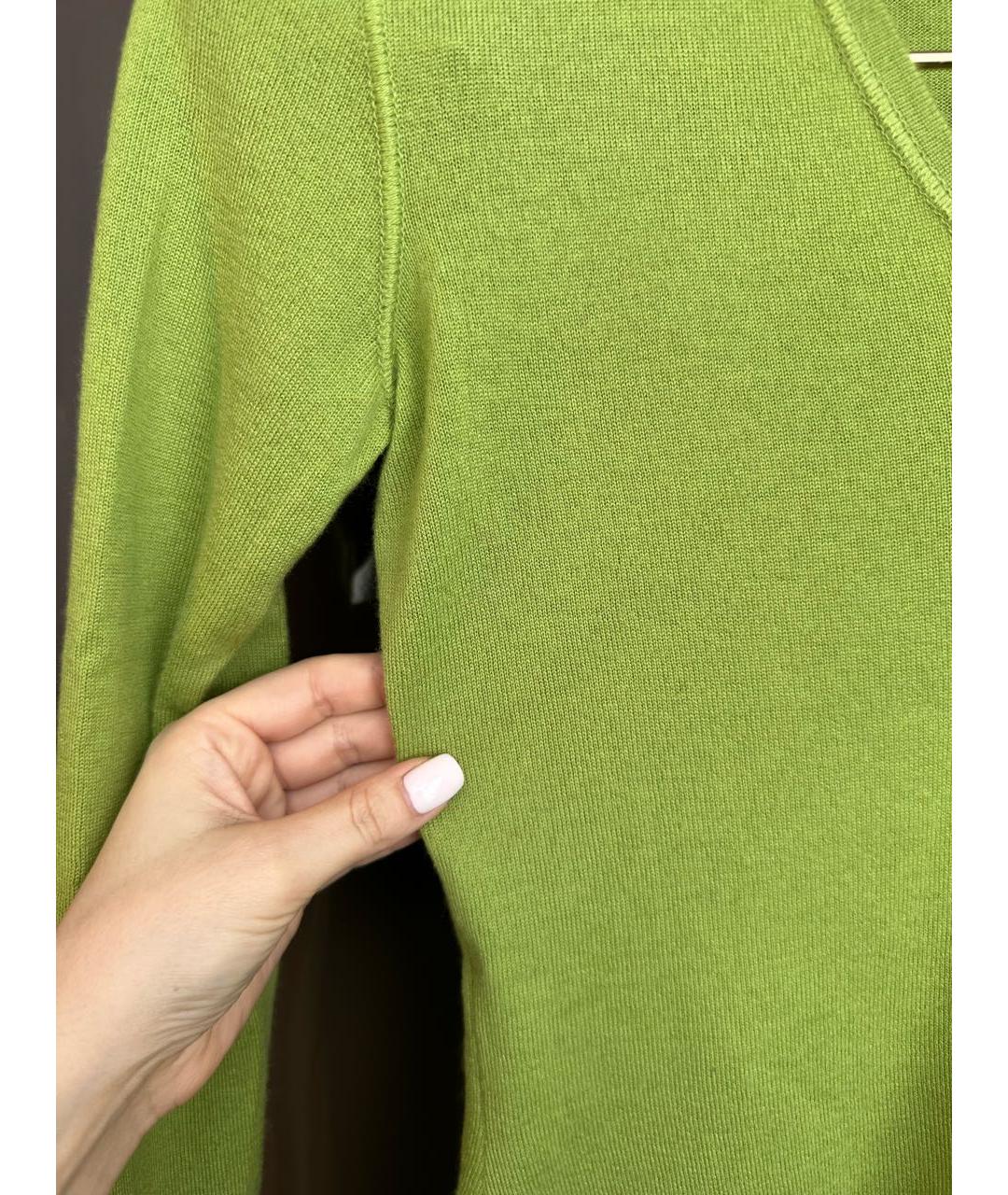 LORO PIANA Зеленый кашемировый джемпер / свитер, фото 3