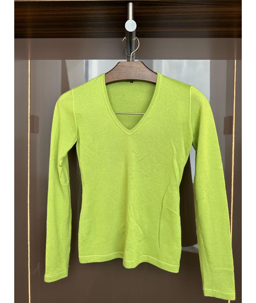 LORO PIANA Зеленый кашемировый джемпер / свитер, фото 5