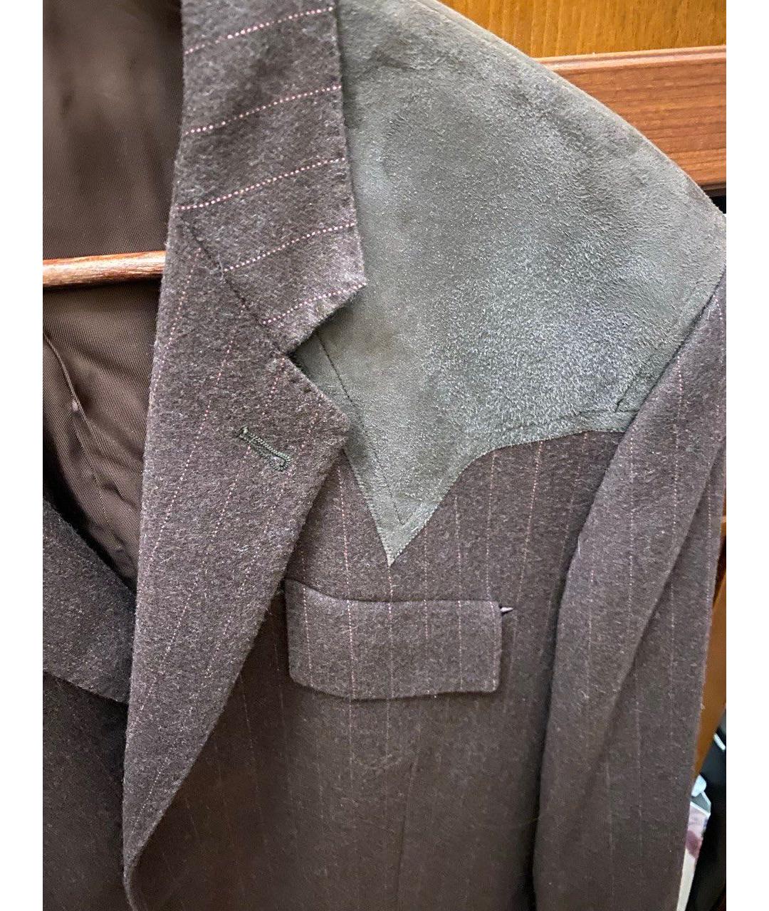 PAUL SMITH Коричневый шерстяной пиджак, фото 8