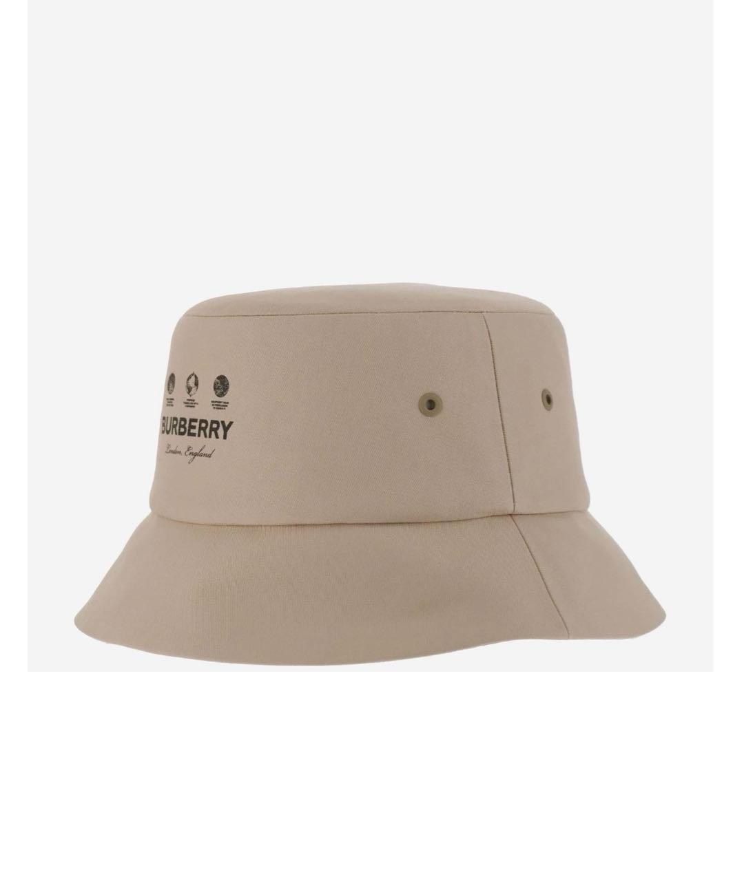 BURBERRY Бежевая хлопковая кепка/бейсболка, фото 2