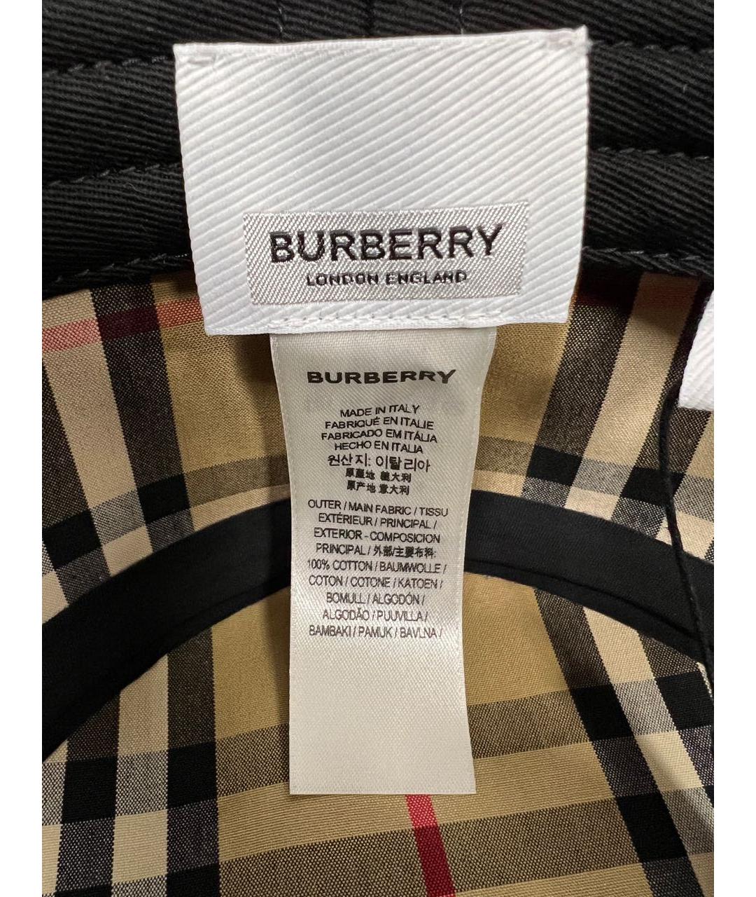 BURBERRY Бежевая хлопковая кепка/бейсболка, фото 8