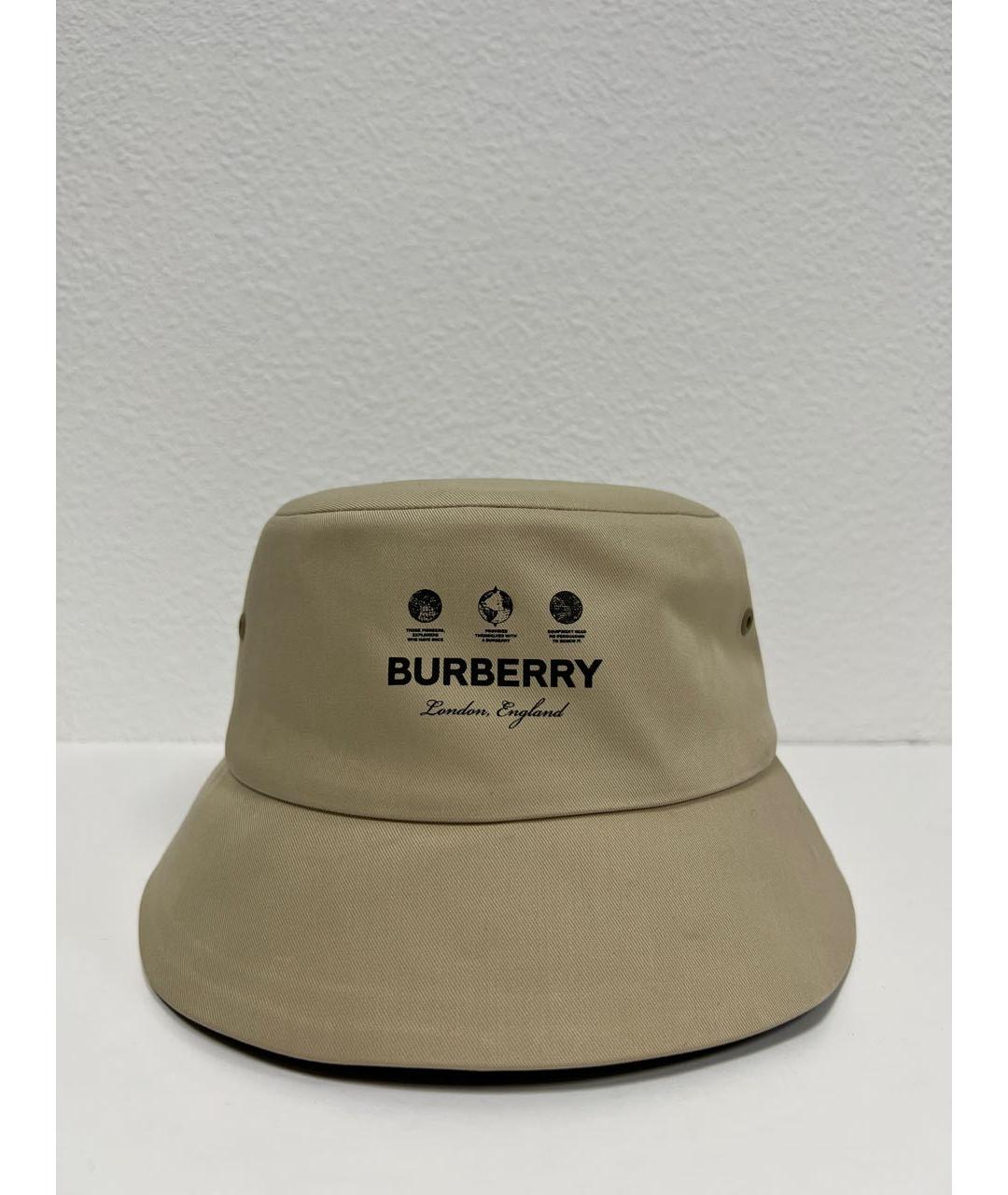 BURBERRY Бежевая хлопковая кепка/бейсболка, фото 4