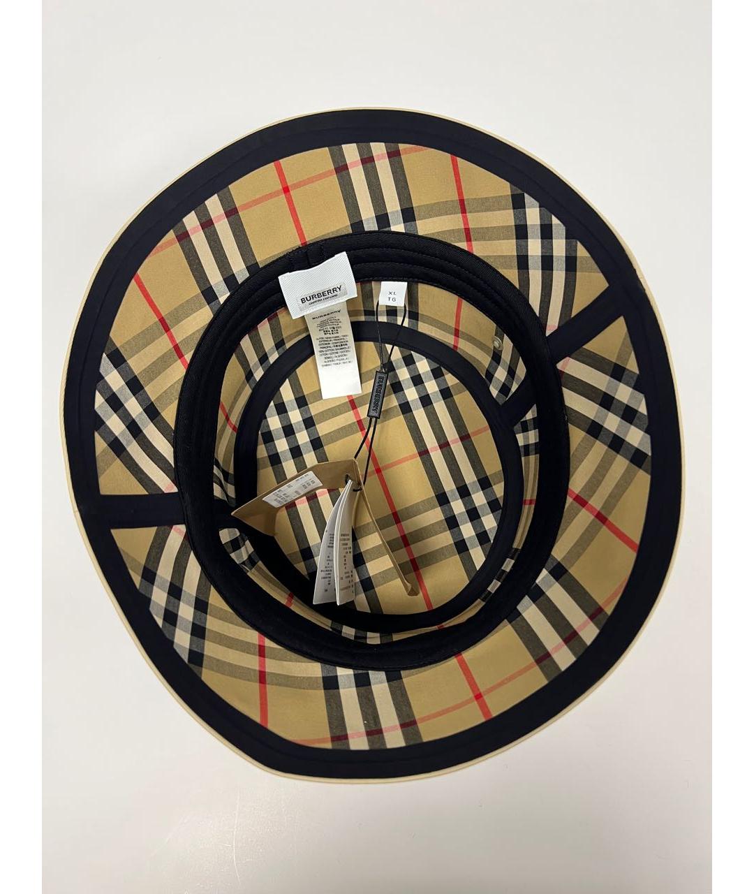 BURBERRY Бежевая хлопковая кепка/бейсболка, фото 7