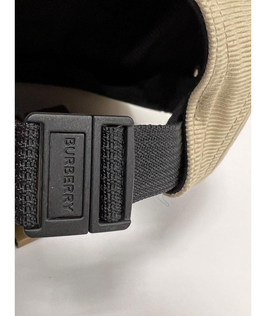 BURBERRY Бежевая хлопковая кепка/бейсболка, фото 5