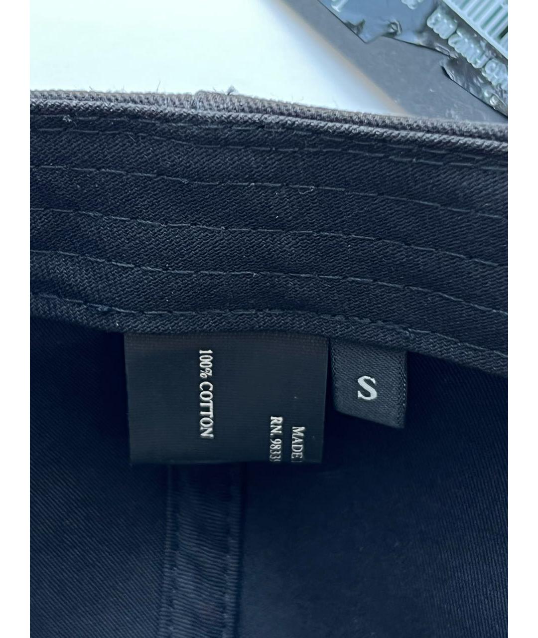 PRADA Черная хлопковая кепка/бейсболка, фото 5