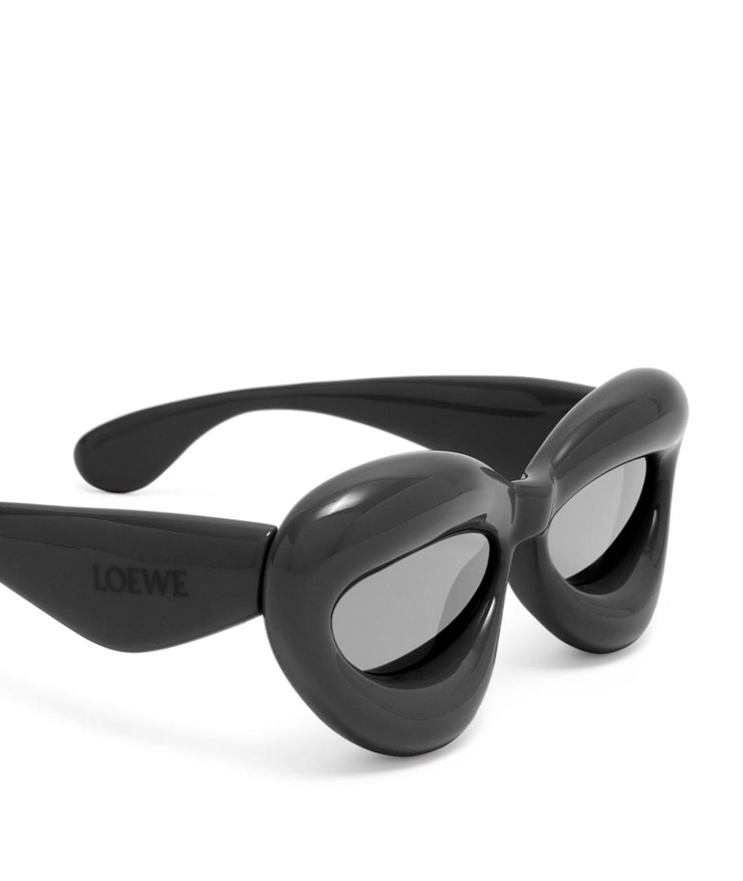 LOEWE Черные пластиковые солнцезащитные очки, фото 3