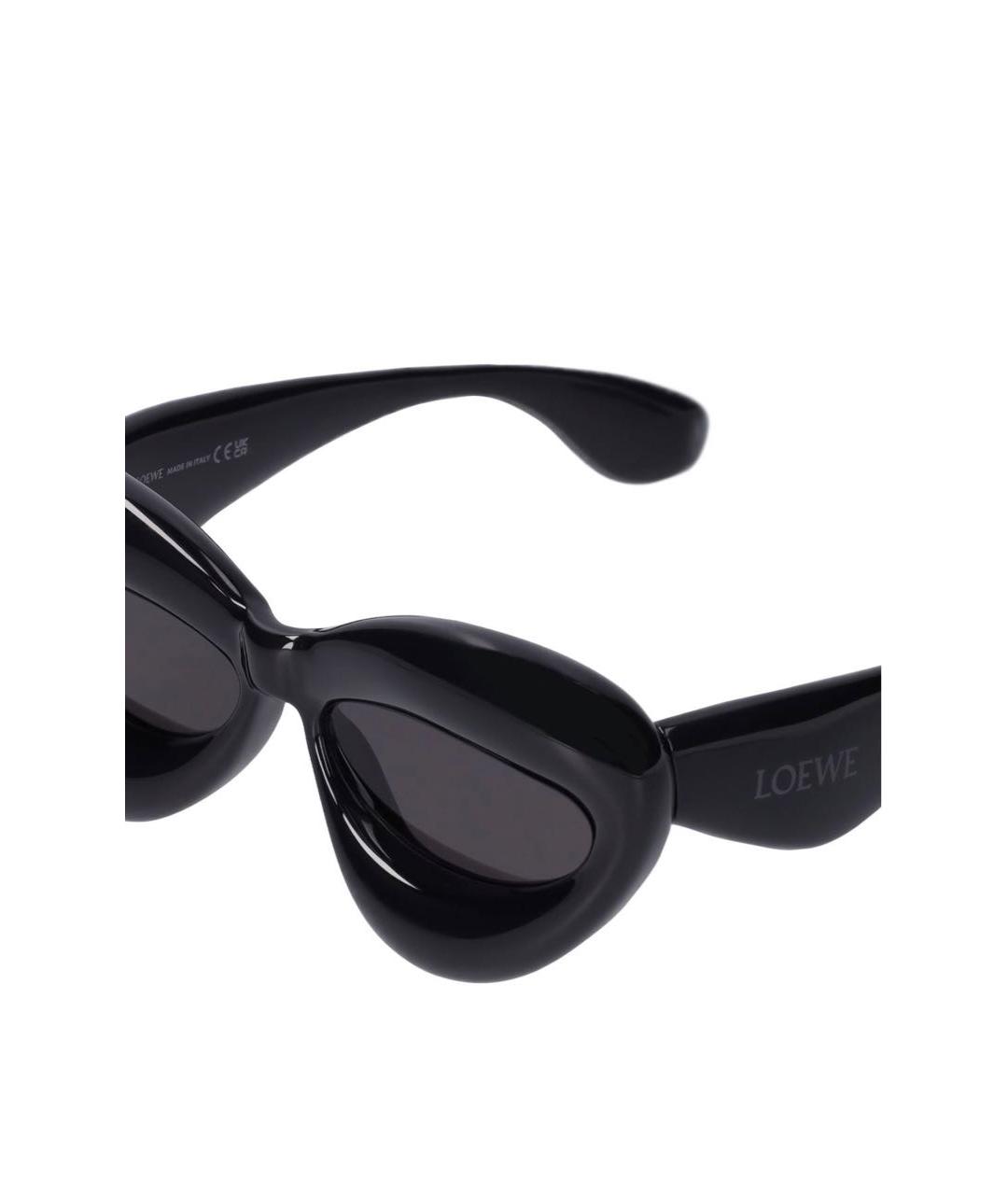 LOEWE Черные пластиковые солнцезащитные очки, фото 4