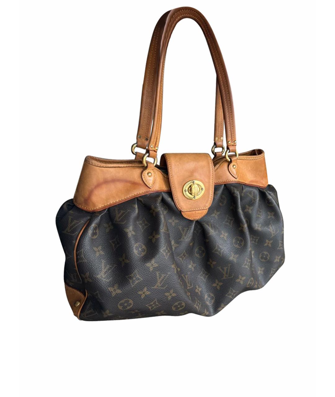 LOUIS VUITTON PRE-OWNED Коричневая кожаная сумка тоут, фото 1