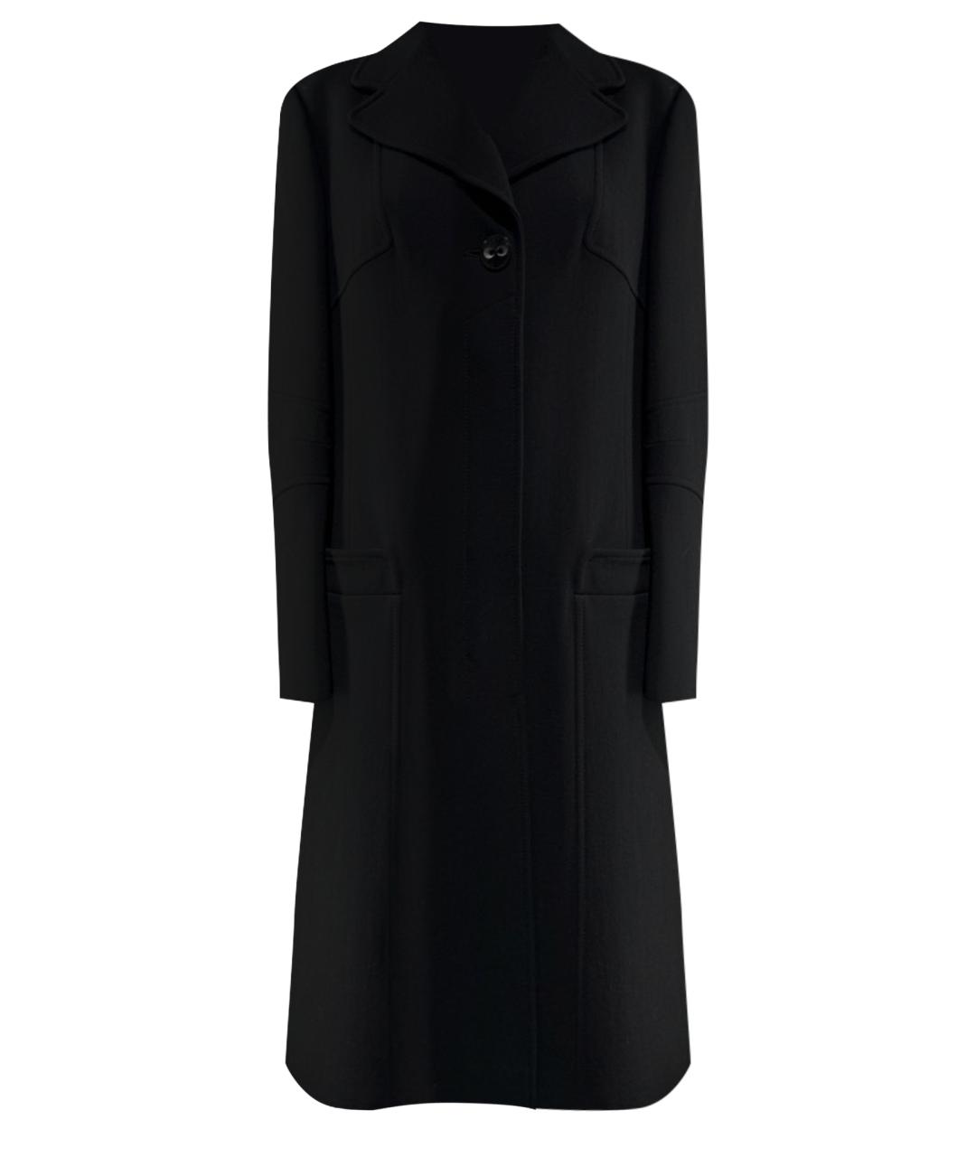 ESCADA Черное шерстяное пальто, фото 1