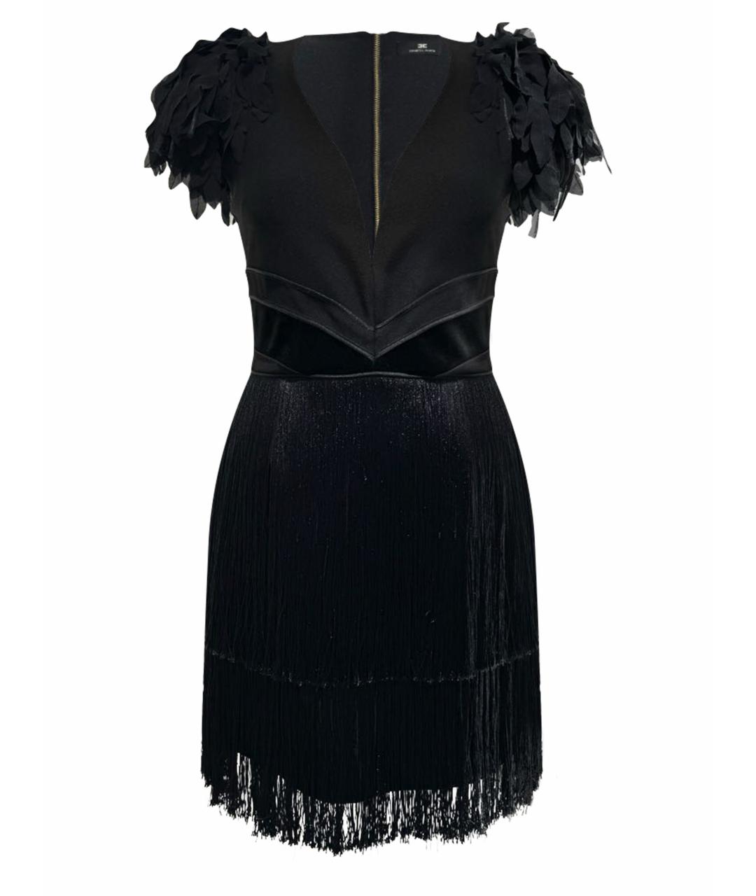 ELISABETTA FRANCHI Черное коктейльное платье, фото 1