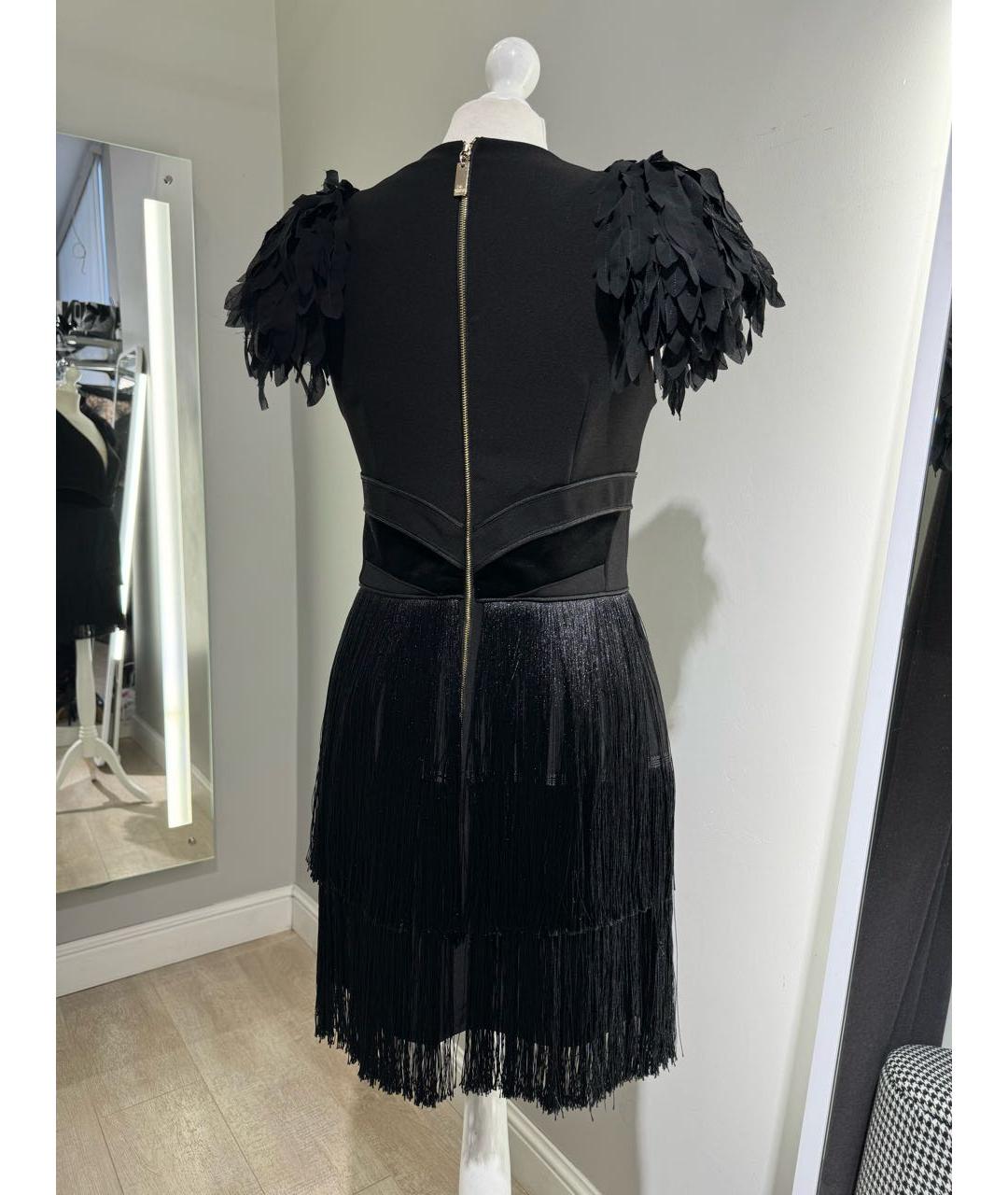 ELISABETTA FRANCHI Черное коктейльное платье, фото 7