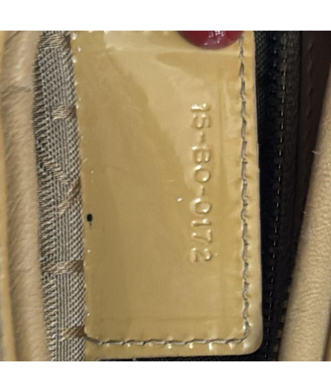 CHRISTIAN DIOR PRE-OWNED Горчичная сумка с короткими ручками из лакированной кожи, фото 4