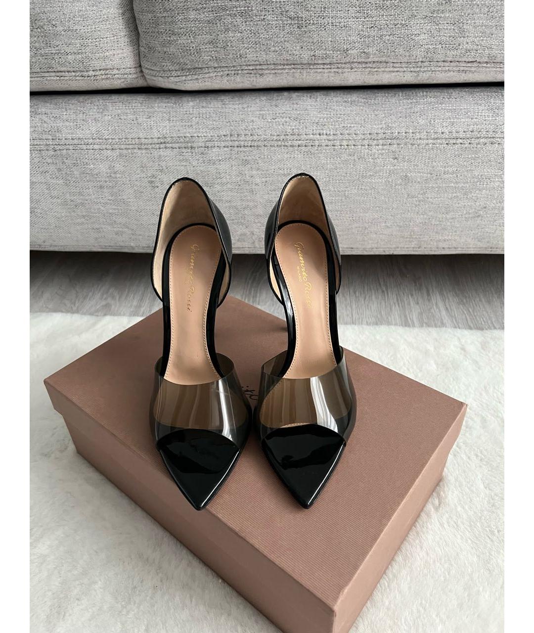 GIANVITO ROSSI Черные текстильные туфли, фото 2