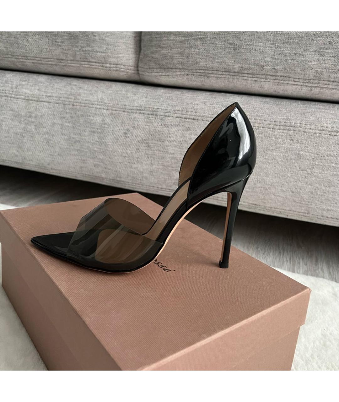 GIANVITO ROSSI Черные текстильные туфли, фото 5