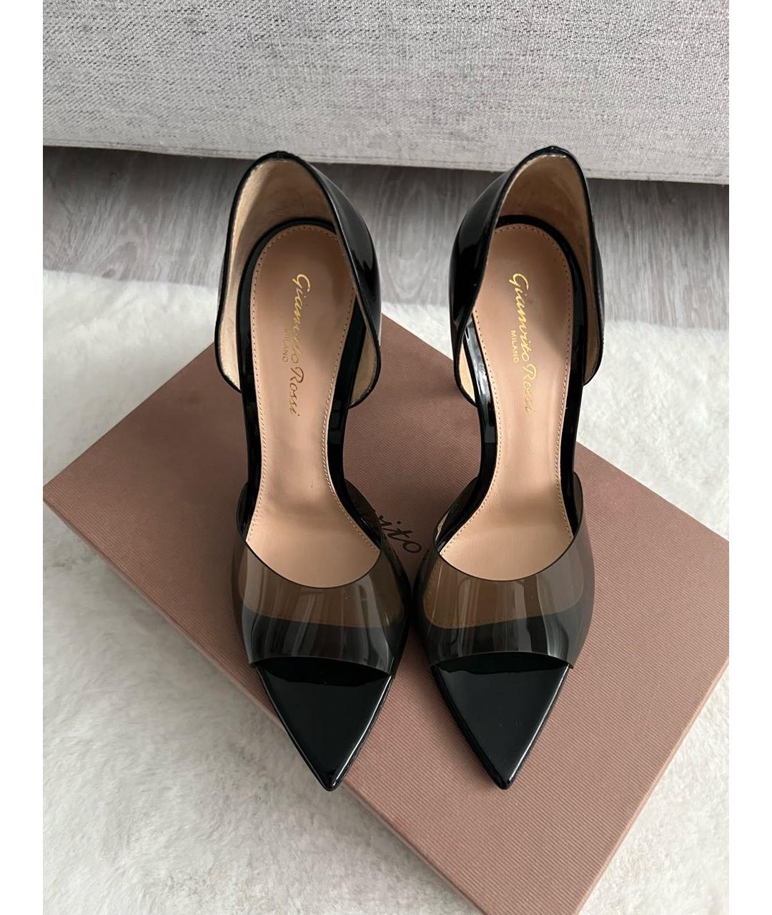 GIANVITO ROSSI Черные текстильные туфли, фото 3