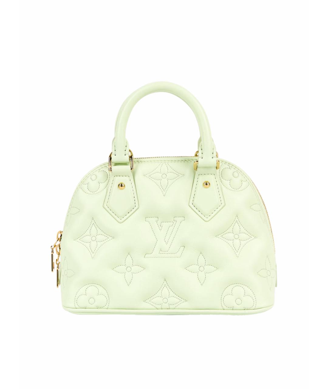 LOUIS VUITTON PRE-OWNED Зеленая кожаная сумка с короткими ручками, фото 1