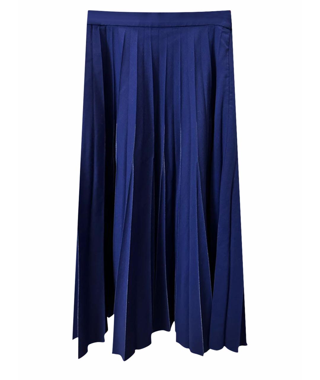 BOTTEGA VENETA Синяя хлопковая юбка макси, фото 1