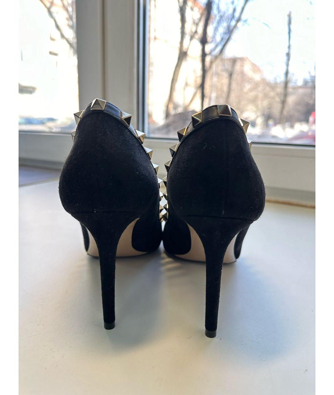 VALENTINO Черные замшевые туфли, фото 4