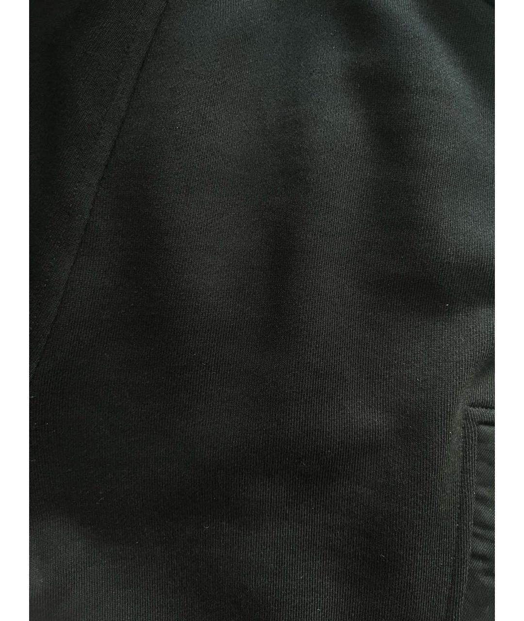 NEIL BARRETT Черные хлопко-эластановые повседневные брюки, фото 4