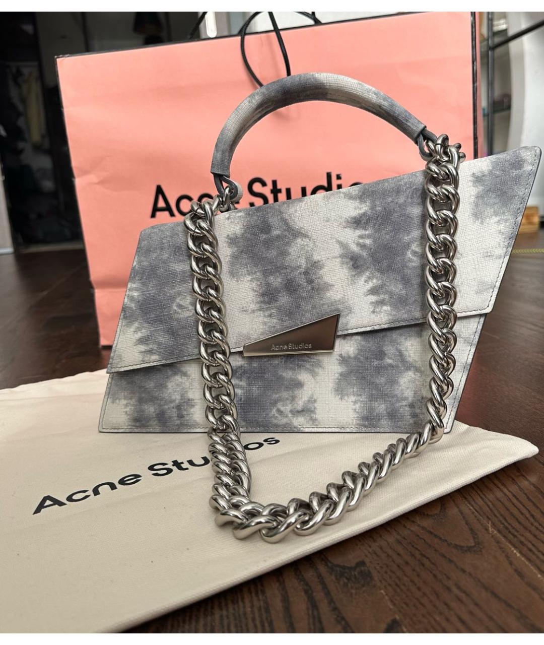 ACNE STUDIOS Кожаная сумка с короткими ручками, фото 9